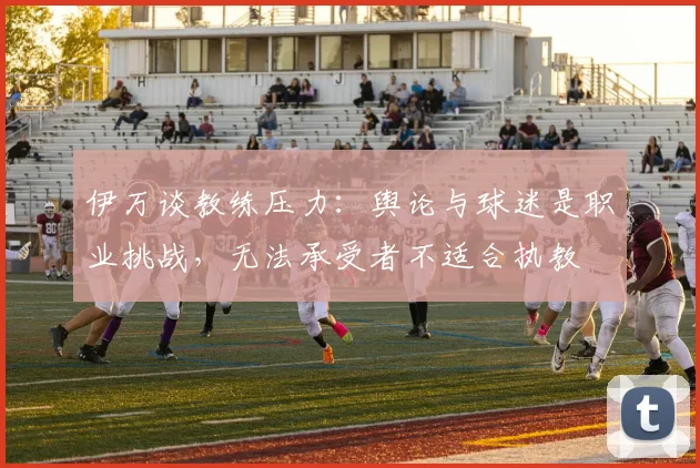 伊万谈教练压力：舆论与球迷是职业挑战，无法承受者不适合执教